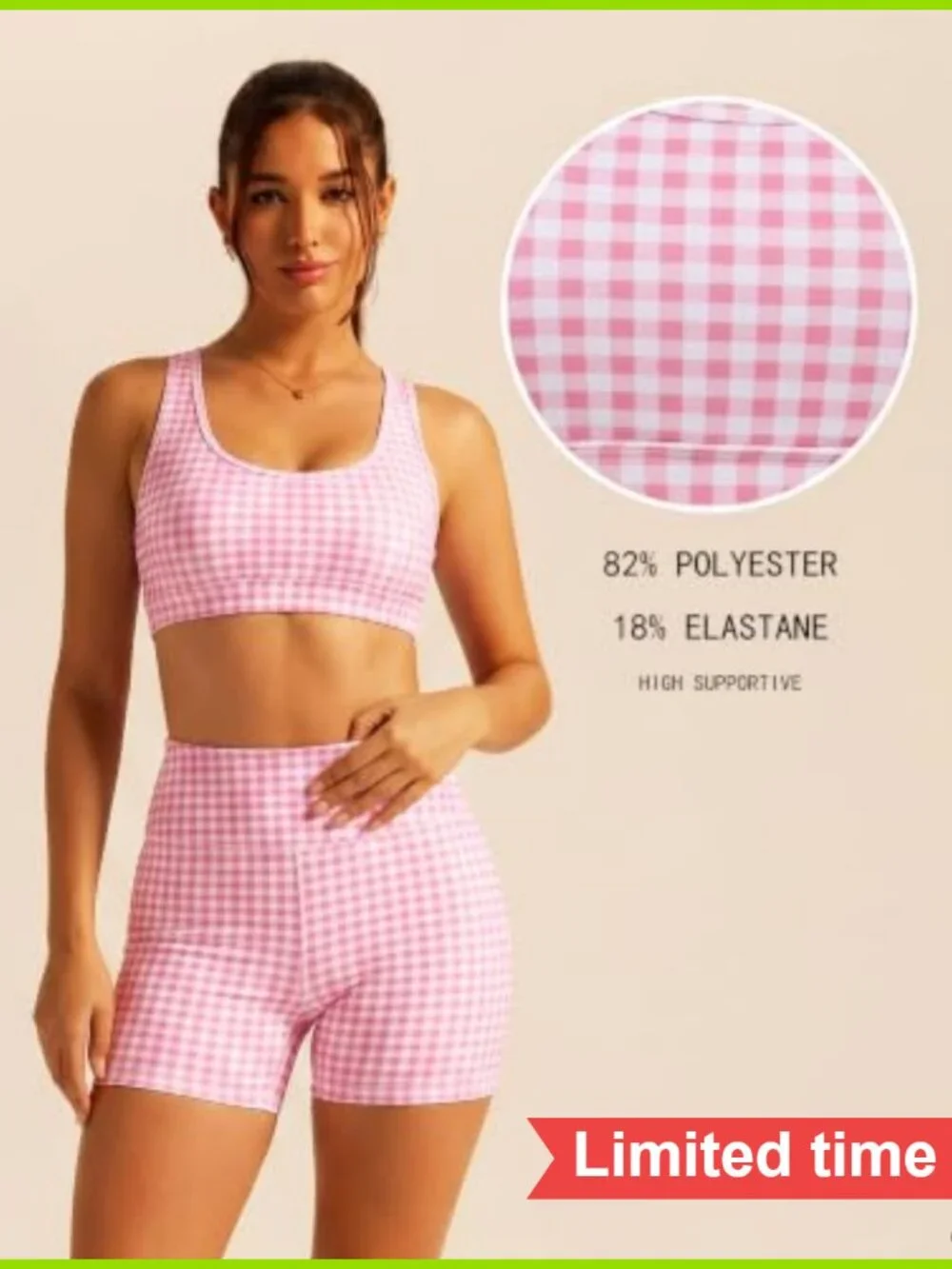 Women 2 Piece Athletic Set Cross Back Yoga Shorts Sleeveless